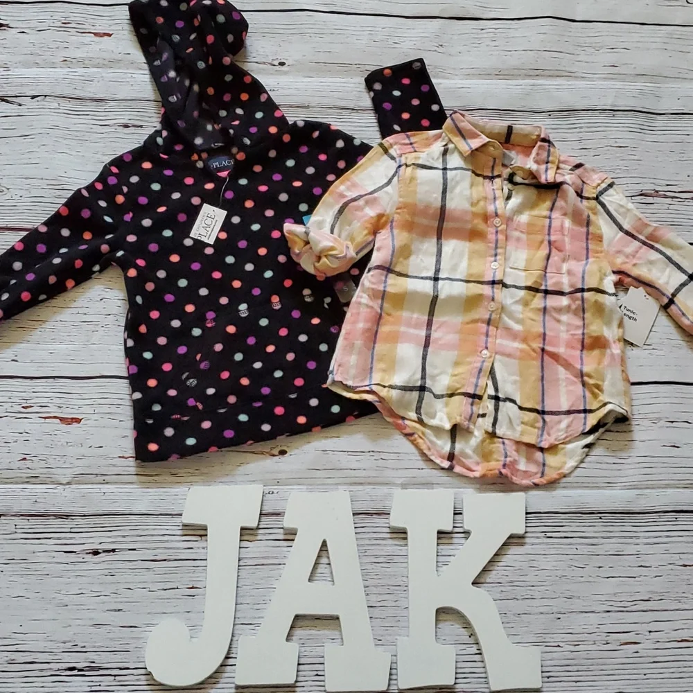 🆕️ THE CHILDREN'S PLACE/OLD NAVY GIRLS SWEATER AND TOP BUNDLE 👩